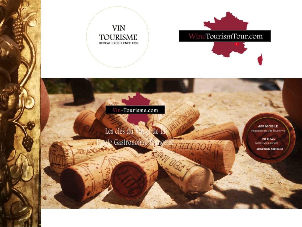 App Mobile #vintourisme au service mise en relation des clés du vin et de la haute gastronomie dans le monde entier.